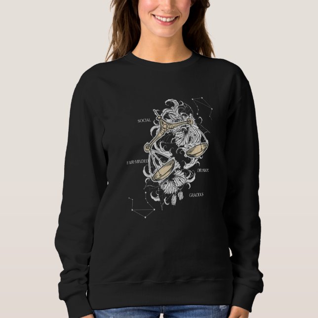 Libra Zodiac Sign   Sweatshirt (Vorderseite)