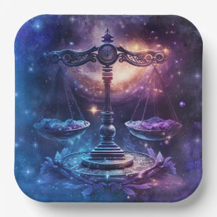 Libra Zodiac Sign Watercolor Design Pappteller