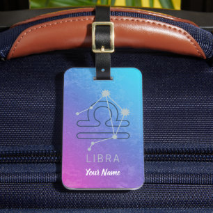 Libra Zodiac Star Sign Horoskop Constellation Gepäckanhänger