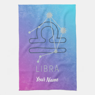 Libra Zodiac Star Sign Horoskop Constellation Geschirrtuch