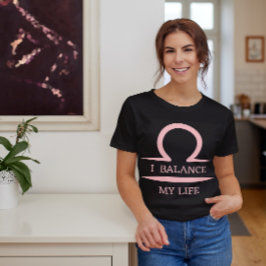 Libra Zodiac Star Sign Horoskop I Balance Life T-Shirt
