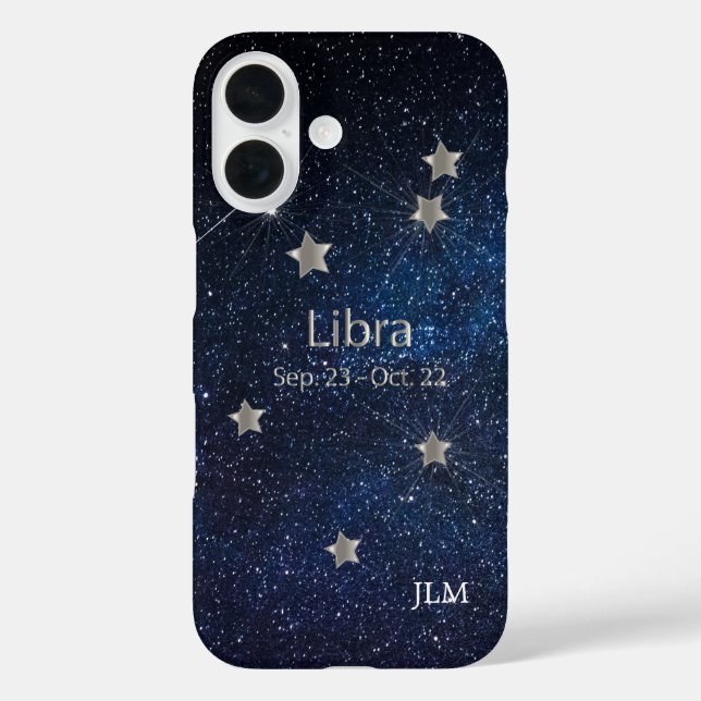 Libra - Zodiac-Sternzeichen iPhone 16 Hülle (Rückseite)