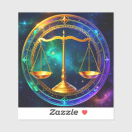 Libra Zodiac Stickers, Celestial Zodiac Aufkleber