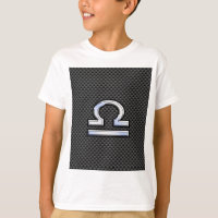 Libra Zodiac Symbol auf Carbon Fibre Decor