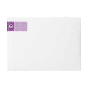 Libra Zodiac-Symbol auf der Fuchsia Digitalen Camo