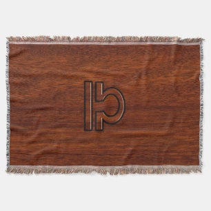 Libra Zodiac Symbol auf Mahagoni Druck Decke