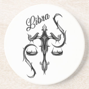 Libra Zodiac-Symbol Getränkeuntersetzer