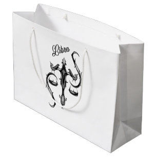 Libra Zodiac-Symbol Große Geschenktüte