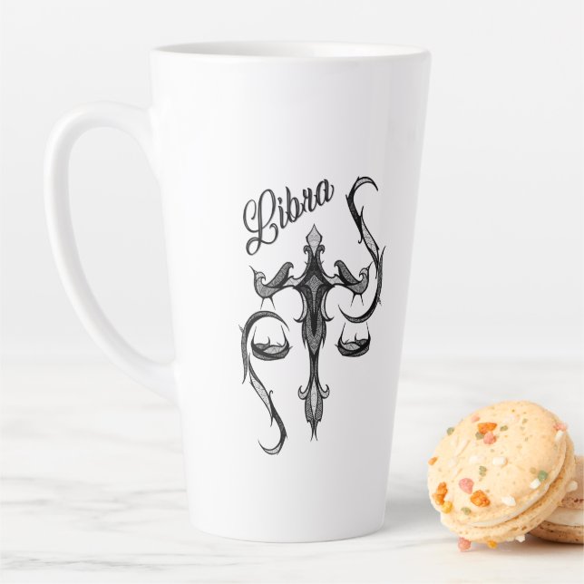 Libra Zodiac-Symbol Milchtasse (Beispiel)