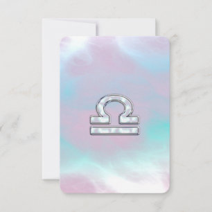 Libra Zodiac Symbol Mutter von Perlenstil