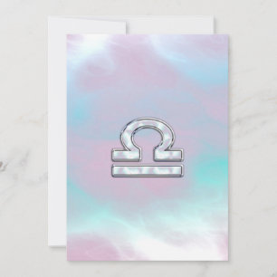 Libra Zodiac Symbol Mutter von Perlenstil