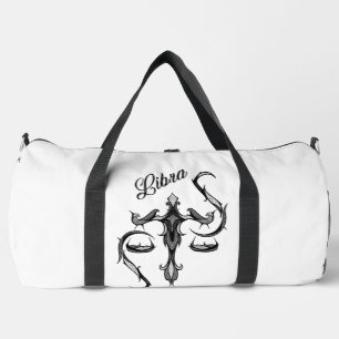 Libra Zodiac Symbol Personal Duffle Bag