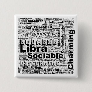Libra Zodiac Word Cloud Inspiration Taste Button