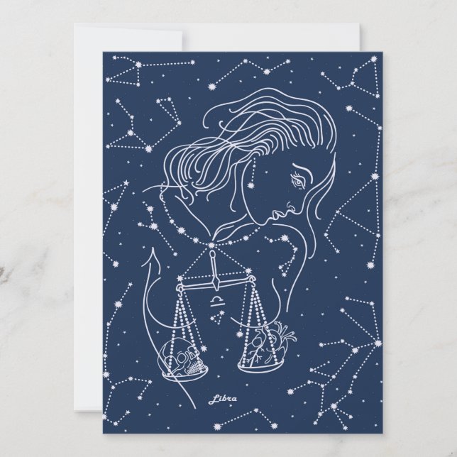 Libra zodiac-Zeichen (Vorderseite)