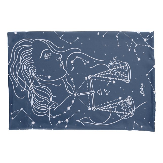 Libra zodiac-Zeichen Kissenbezug (Vorderseite)