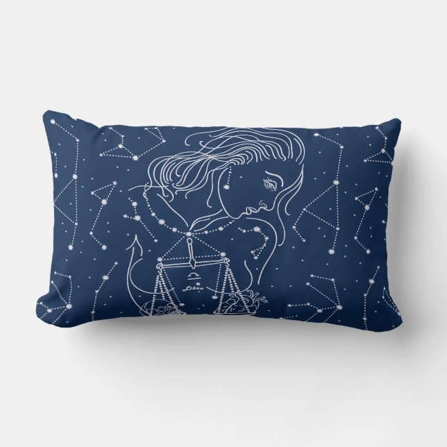 Libra zodiac-Zeichen Lendenkissen (Vorderseite)