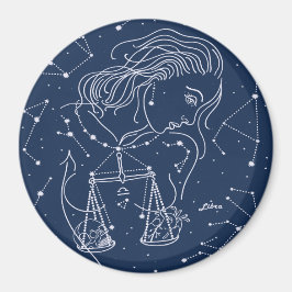 Libra zodiac-Zeichen Magnet