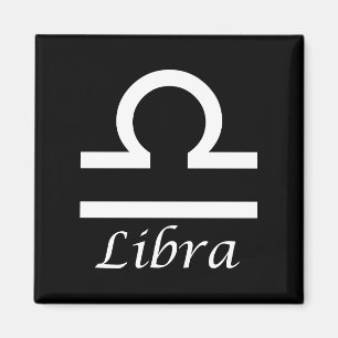 'Libra' Zodiac-Zeichen Magnet
