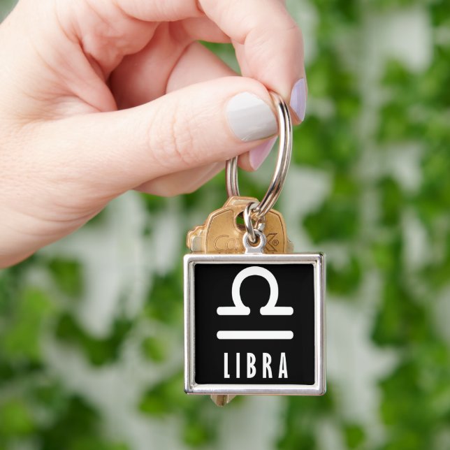 Libra zodiac-Zeichen Schlüsselanhänger (Hand)