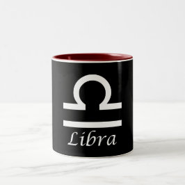 "Libra" Zodiac-Zeichen Zweifarbige Tasse