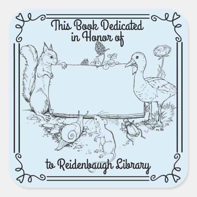 Librairie Sticker Library Dedication N'Importe Qui (Devant)