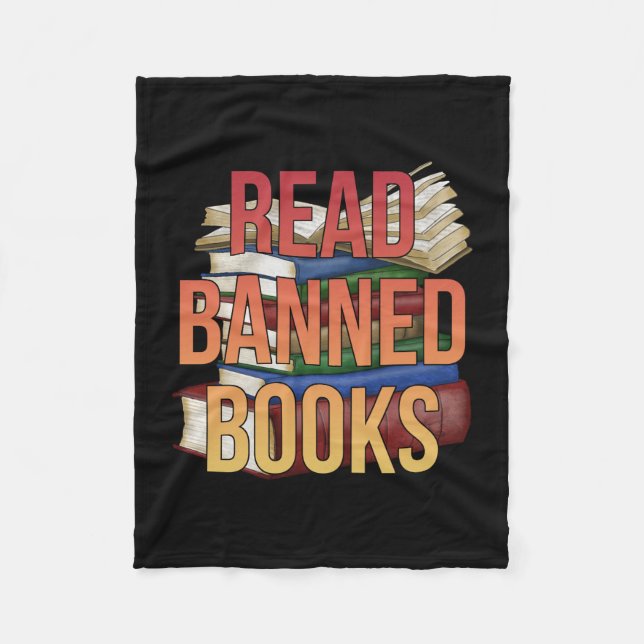 Librarian Bookworter Book Reader lesen Banned Book Fleecedecke (Vorderseite)