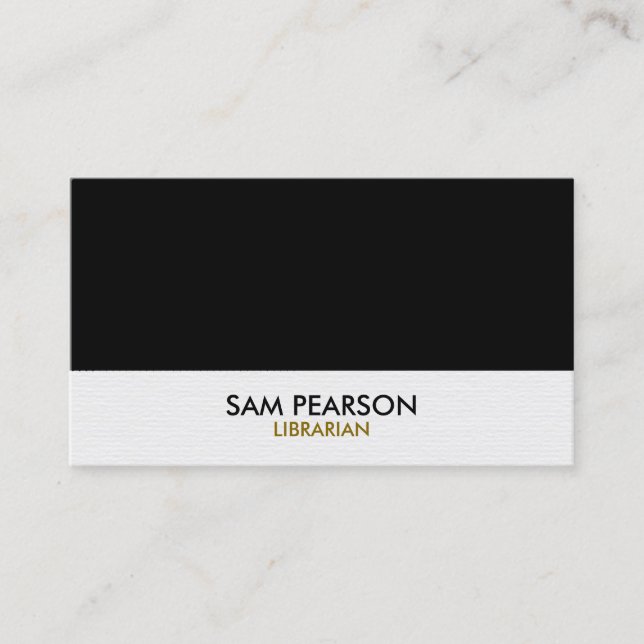 Librarian Simple Visitenkarte (Vorderseite)