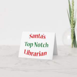 Librarian Top Notch Feiertagskarte