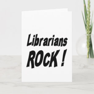 Librarians Rock! Grußkarte Karte