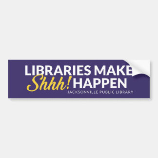 Libraries Make Shhh Happen Autoaufkleber