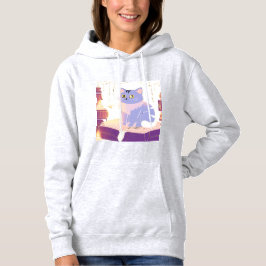Library Cat Café Hoodie