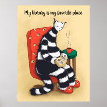 Library Cat Lover Libarian