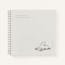 Library Cat- Naturalist Menagerie Archive  Notizbuch