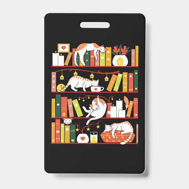 Library cats autumn colour version ausweis (Vorderseite)