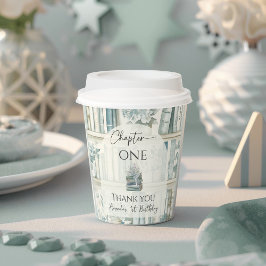 Library Chapter ONE Blue Boy Book 1st Birthday Pappbecher