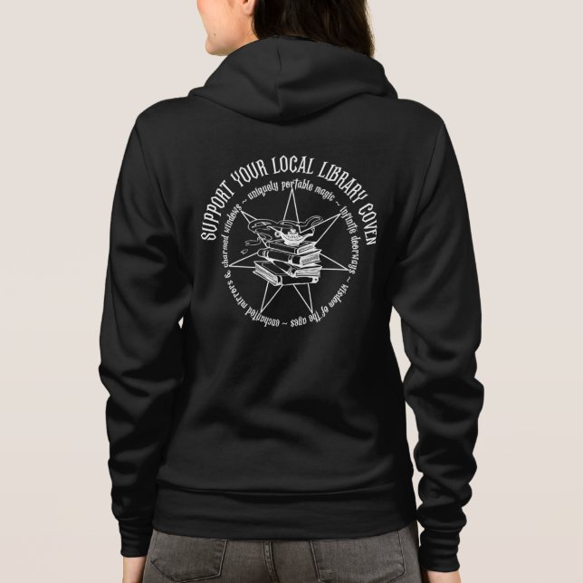 Library Coven Full Zip Hoodie - Ladys (Rückseite)