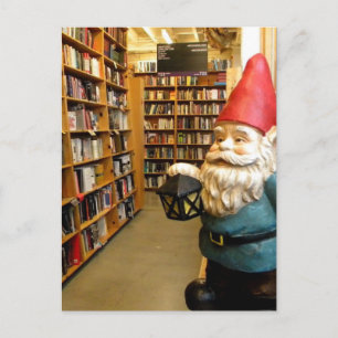 Library Gnome I Postkarte