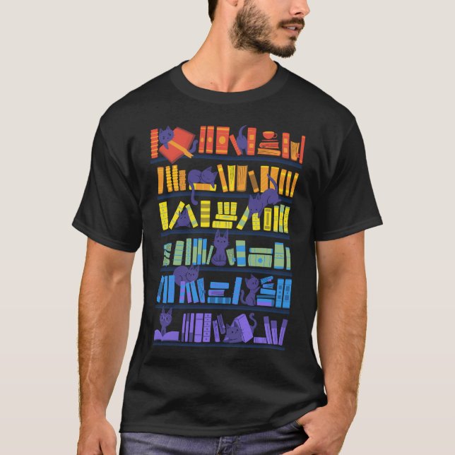Library Kittens T-Shirt (Vorderseite)