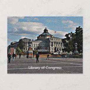 Library of Congress im Mosaikmuster Postkarte