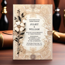 Library Old English Book Club Cover Wedding