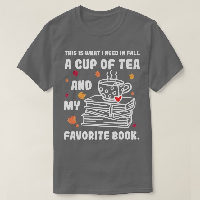 Library Reading Reader Tee Fall Book Lover (Design vorne)