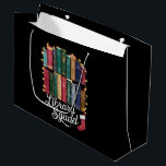 Library Squad Christmas Book Lovers Team Reading Große Geschenktüte<br><div class="desc">Library Squad Christmas Book Lovers Team Reading</div>