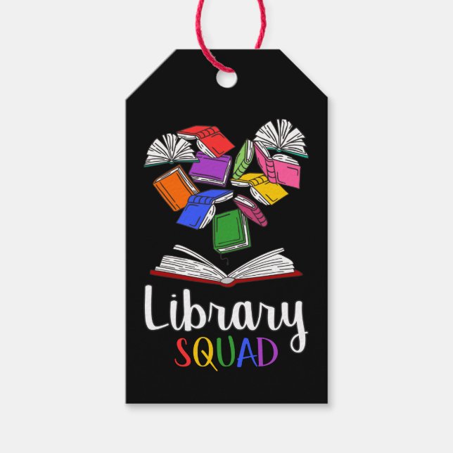 Library Squad I Geschenkanhänger (Vorderseite)