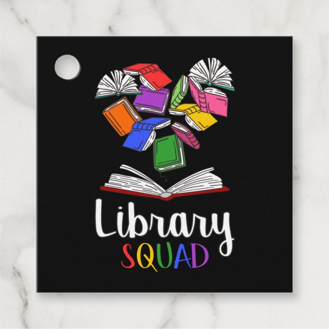 Library Squad I Geschenkanhänger (Vorderseite)