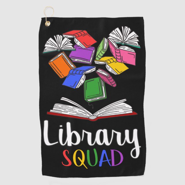 Library Squad I Golfhandtuch (Vorderseite)