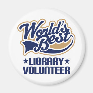 Library Volunteer-Geschenk Magnet
