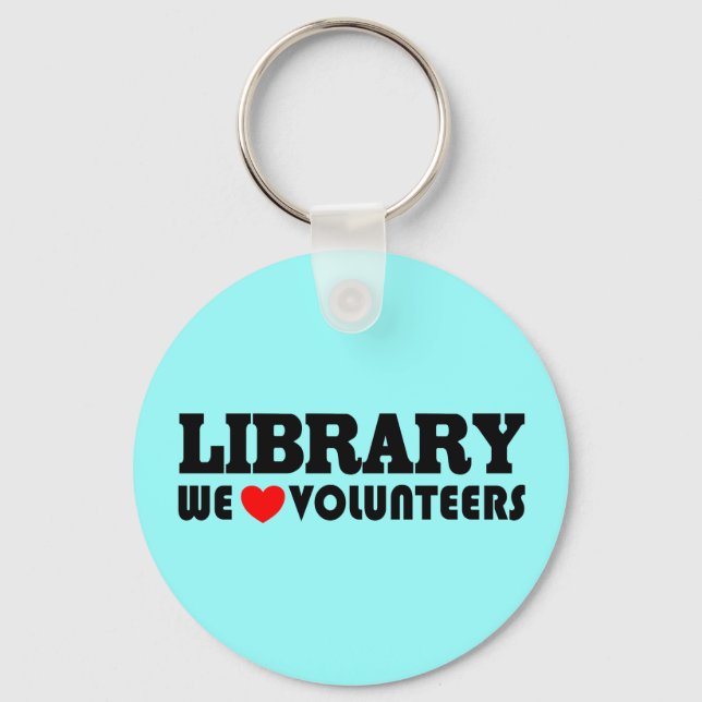 Library Volunteer Schlüsselanhänger (Vorderseite)
