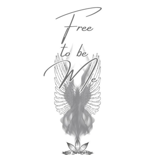 Libre d'être moi Coussin rond (Créateur téléchargé)