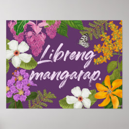"Libreng mangarap" Philippino Motivierend Poster