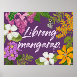 "Libreng mangarap" Philippino Motivierend Poster